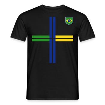 Brasilien Brazil shirt Brasilianer Rio de Janeirao - Männer T-Shirt - Schwarz - Vorne - AI Model Male 178 light (178cm)