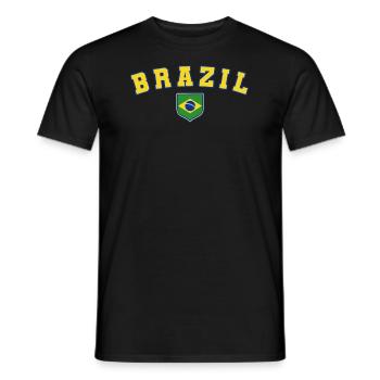Brésil Brésil Maillot brésilien Rio de Janeiro - T-shirt homme - noir - Devant - AI Model Male 178 light (178cm)