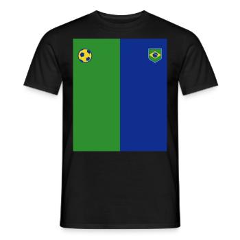 Brésil Brésil Maillot brésilien Rio de Janeiro - T-shirt homme - noir - Devant - AI Model Male 178 light (178cm)