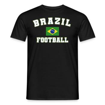 Brésil Brésil Maillot brésilien Rio de Janeiro - T-shirt homme - noir - Devant - AI Model Male 178 light (178cm)