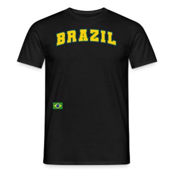 Brasilien Brazil shirt Brasilianer Rio de Janeirao - Männer T-Shirt - Schwarz - Vorne - AI Model Male 178 light (178cm)