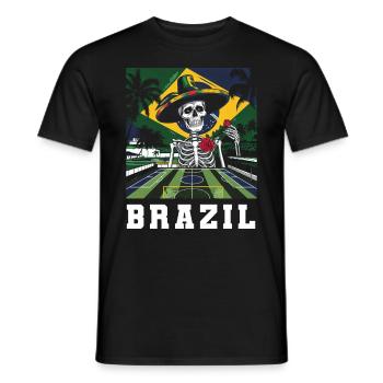 Brasilien Brazil shirt Brasilianer Rio de Janeirao - Männer T-Shirt - Schwarz - Vorne - AI Model Male 178 light (178cm)