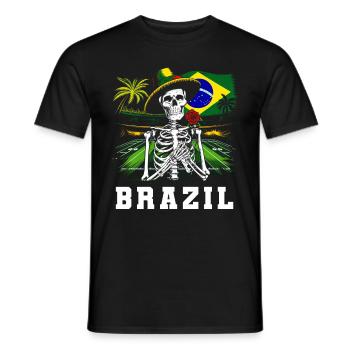 Brasilien Brazil shirt Brasilianer Rio de Janeirao - Männer T-Shirt - Schwarz - Vorne - AI Model Male 178 light (178cm)