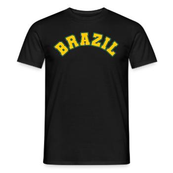 Brésil Brésil Maillot brésilien Rio de Janeiro - T-shirt homme - noir - Devant - AI Model Male 178 light (178cm)