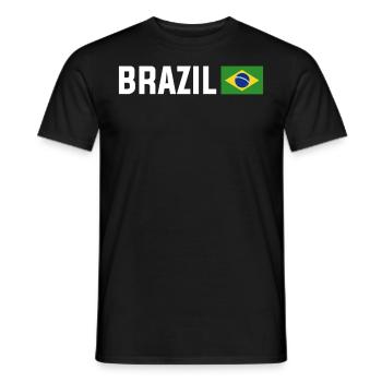 Brasilien Brazil shirt Brasilianer Rio de Janeirao - Männer T-Shirt - Schwarz - Vorne - AI Model Male 178 light (178cm)