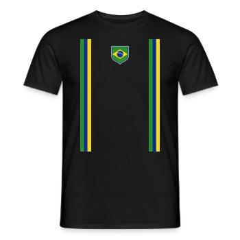 Brasilien Brazil shirt Brasilianer Rio de Janeirao - Männer T-Shirt - Schwarz - Vorne - AI Model Male 178 light (178cm)