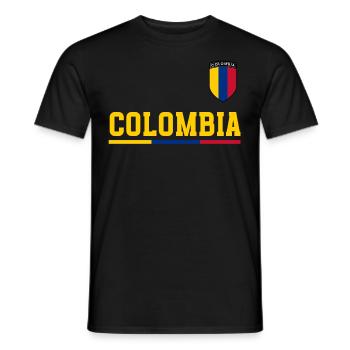 Colombia Colombia Medellin Holidays Bogota Cali - Men's T-Shirt - black - Front - AI Model Male 178 light (178cm)
