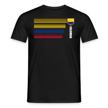 Colombia Colombia Medellin Holidays Bogota Cali - Men's T-Shirt - black - Front - AI Model Male 178 light (178cm)