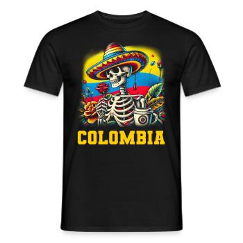 Colombie Colombie Medellín Vacances Bogota Cali - T-shirt homme - noir - Devant - AI Model Male 178 light (178cm)