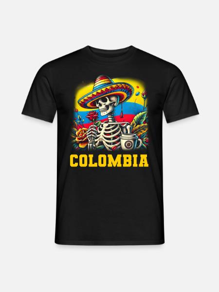 Colombie Colombie Medellín Vacances Bogota Cali - T-shirt homme - noir