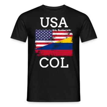 Colombia Colombia Medellin Holidays Bogota Cali - Men's T-Shirt - black - Front - AI Model Male 178 light (178cm)