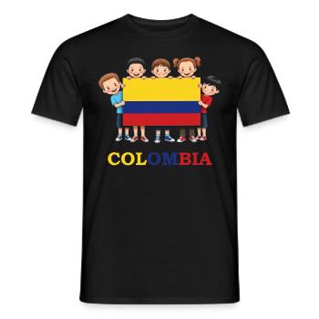 Colombia Colombia Medellin Holidays Bogota Cali - Men's T-Shirt - black - Front - AI Model Male 178 light (178cm)