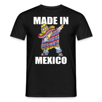 Mexiko Mexico Mexikaner Geschenk Flagge Fußball - Männer T-Shirt - Schwarz - Vorne - AI Model Male 178 light (178cm)