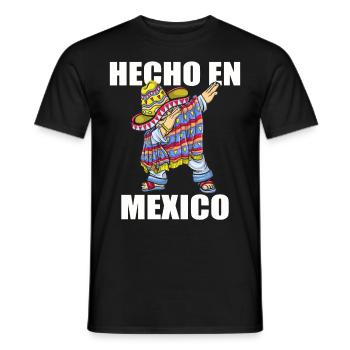 Mexiko Mexico Mexikaner Geschenk Flagge Fußball - Männer T-Shirt - Schwarz - Vorne - AI Model Male 178 light (178cm)