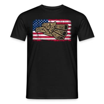 Mexiko Mexico Mexikaner Geschenk Flagge Fußball - Männer T-Shirt - Schwarz - Vorne - AI Model Male 178 light (178cm)