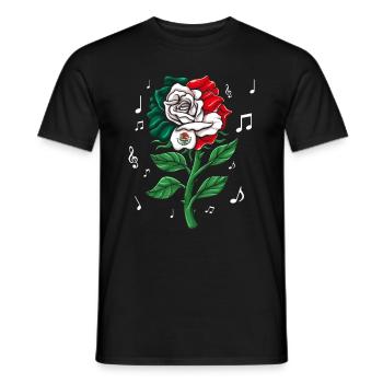 Mexiko Mexico Mexikaner Geschenk Flagge Fußball - Männer T-Shirt - Schwarz - Vorne - AI Model Male 178 light (178cm)