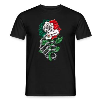 Mexiko Mexico Mexikaner Geschenk Flagge Fußball - Männer T-Shirt - Schwarz - Vorne - AI Model Male 178 light (178cm)