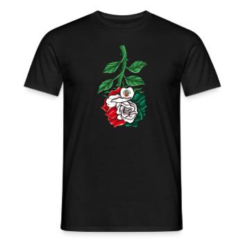 Mexico Mexico Mexican Gift Flag Football - Men's T-Shirt - black - Front - AI Model Male 178 light (178cm)
