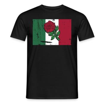 Mexiko Mexico Mexikaner Geschenk Flagge Fußball - Männer T-Shirt - Schwarz - Vorne - AI Model Male 178 light (178cm)