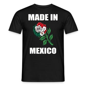 Mexico Mexico Mexican Gift Flag Football - Men's T-Shirt - black - Front - AI Model Male 178 light (178cm)