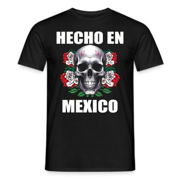 Mexico Mexico Mexican Gift Flag Football - Men's T-Shirt - black - Front - AI Model Male 178 light (178cm)