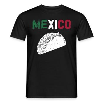 Mexiko Mexico Mexikaner Geschenk Flagge Fußball - Männer T-Shirt - Schwarz - Vorne - AI Model Male 178 light (178cm)
