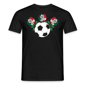Mexico Mexico Mexican Gift Flag Football - Men's T-Shirt - black - Front - AI Model Male 178 light (178cm)