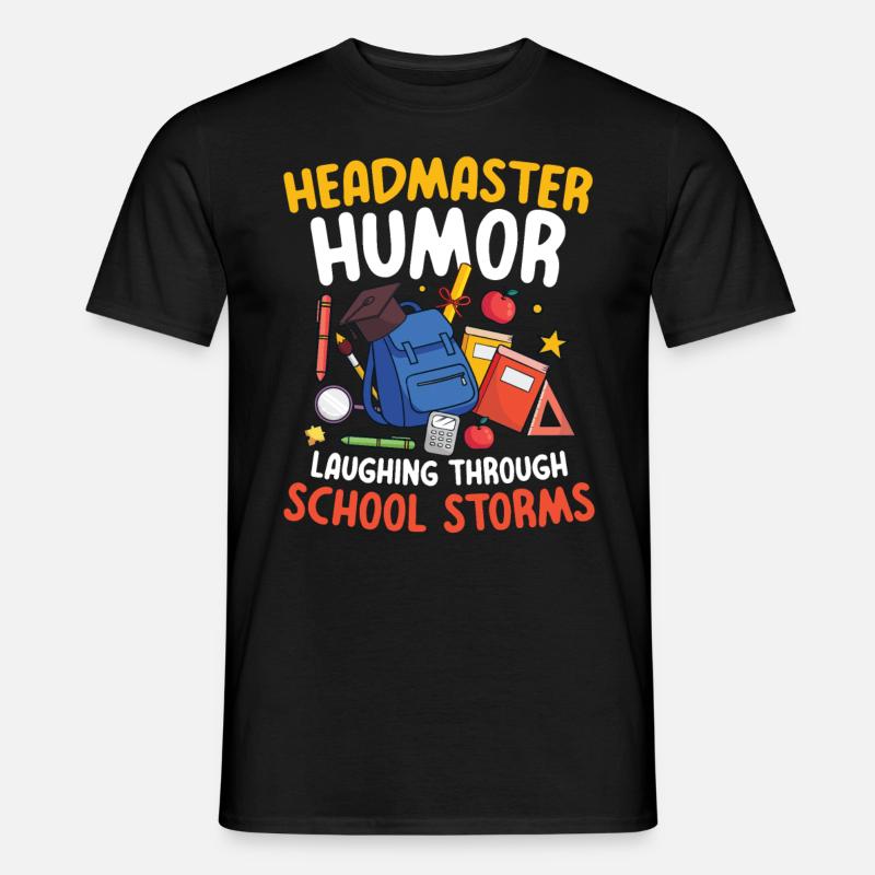 Headmaster Humor Laughing - Männer T-Shirt - Schwarz