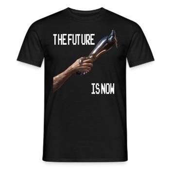 The Future is now Robot Robotic Science AI - Männer T-Shirt - Schwarz - Vorne - AI Model Male 178 light (178cm)