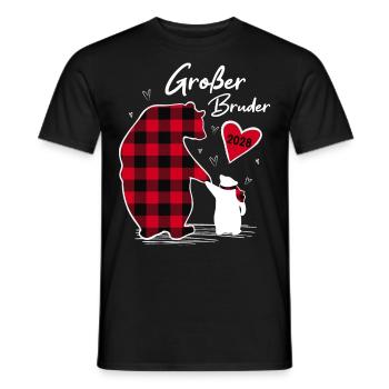 Großer Bruder Bär 2028 - Männer T-Shirt - Schwarz - Vorne - AI Model Male 178 light (178cm)