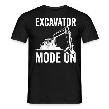 Ouvrier du bâtiment excavatrice - T-shirt homme - noir - Devant - AI Model Male 178 light (178cm)