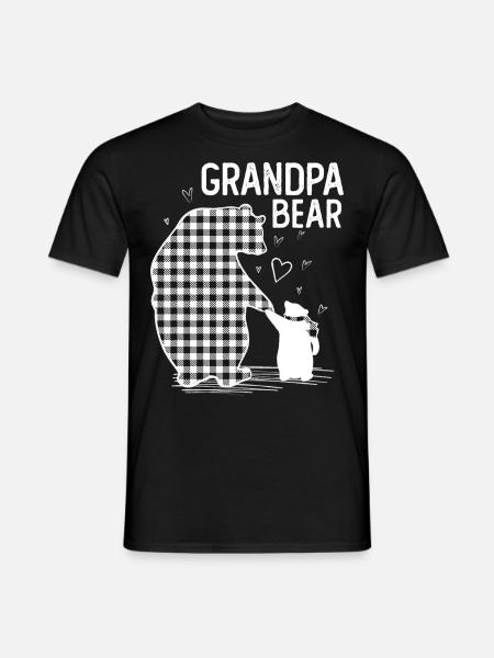Grandpa Bear - Men's T-Shirt - black