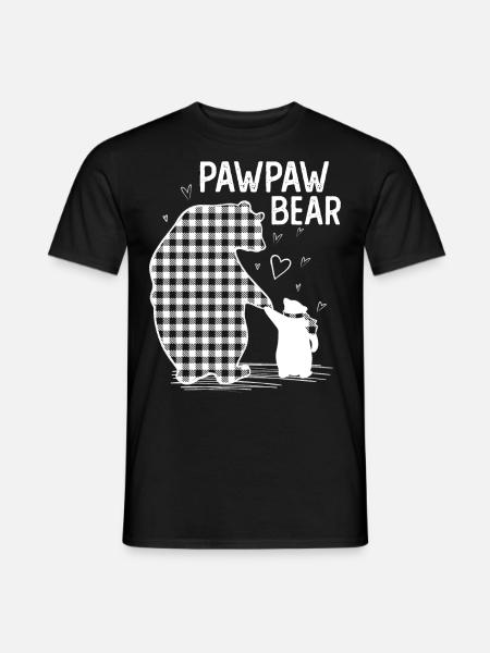 Pawpaw Bear - Men's T-Shirt - black