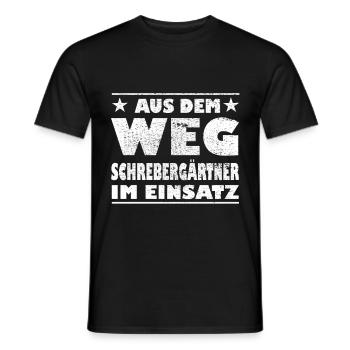 À l’écart : les jardiniers des jardins familiaux en action Design - T-shirt homme - noir - Devant - AI Model Male 178 light (178cm)