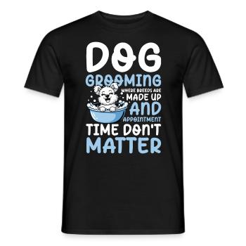 Dog Grooming Where Breeds Are Made Up für einen - Männer T-Shirt - Schwarz - Vorne - AI Model Male 178 light (178cm)