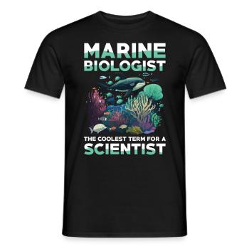 Marine Biologist The Coolest Term For A Scientist - Männer T-Shirt - Schwarz - Vorne - AI Model Male 178 light (178cm)