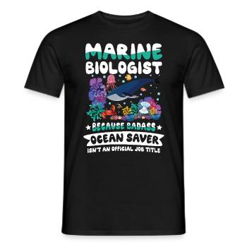 Marine Biologist - Männer T-Shirt - Schwarz - Vorne - AI Model Male 178 light (178cm)