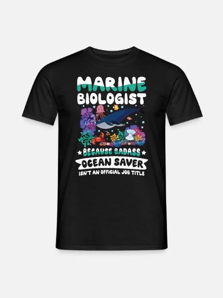 Marine Biologist - Männer T-Shirt - Schwarz