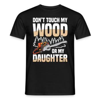 Kettensäge Kettensägen Spruch - Männer T-Shirt - Schwarz - Vorne - AI Model Male 178 light (178cm)