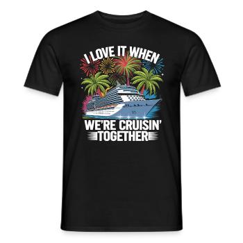 Family Cruise Kreuzfahrt We Cruisin Together - Männer T-Shirt - Schwarz - Vorne - AI Model Male 178 light (178cm)
