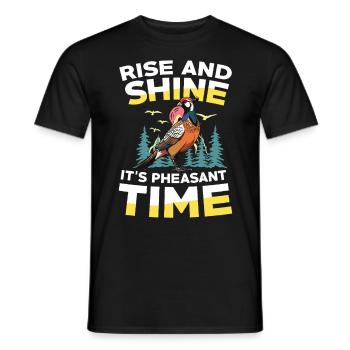 Truthahnjagd Abenteuer: Ich Will Nur Putenjagd - Männer T-Shirt - Schwarz - Vorne - AI Model Male 178 light (178cm)