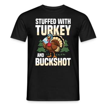 Truthahnjagd Abenteuer: Ich Will Nur Putenjagd - Männer T-Shirt - Schwarz - Vorne - AI Model Male 178 light (178cm)