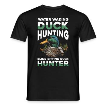 Entenjäger Schießen Schwerere Ladungen Flagge - Männer T-Shirt - Schwarz - Vorne - AI Model Male 178 light (178cm)