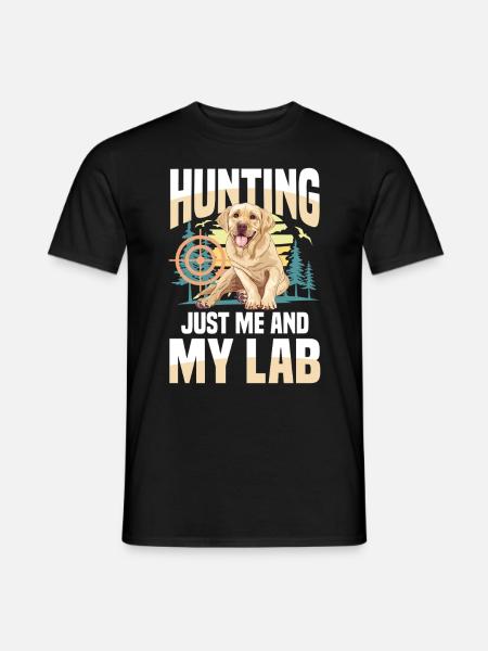 Chasse au Labrador - T-shirt homme - noir