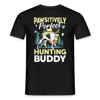 Duck hunters shoot heavier loads flag - Men's T-Shirt - black - Front - AI Model Male 178 light (178cm)