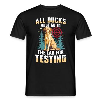 Chasse au Labrador - T-shirt homme - noir - Devant - AI Model Male 178 light (178cm)