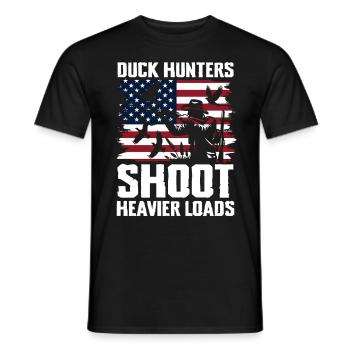 Entenjäger Schießen Schwerere Ladungen Flagge - Männer T-Shirt - Schwarz - Vorne - AI Model Male 178 light (178cm)