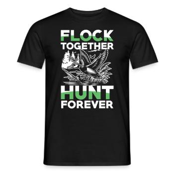 Entenjäger Schießen Schwerere Ladungen Flagge - Männer T-Shirt - Schwarz - Vorne - AI Model Male 178 light (178cm)