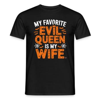 Ma méchante reine préférée est ma femme - T-shirt homme - noir - Devant - AI Model Male 178 light (178cm)