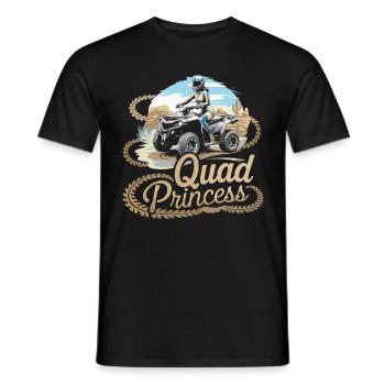 Quad Princess Un aventureux pour les explorateurs tout-terrain - T-shirt homme - noir - Devant - AI Model Male 178 light (178cm)